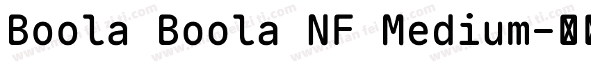 Boola Boola NF Medium字体转换